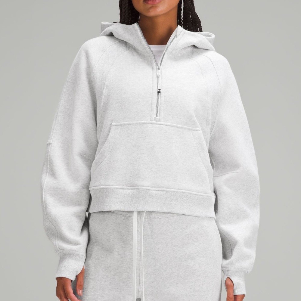 Lululemon Gray Cropped Hoodie M/L